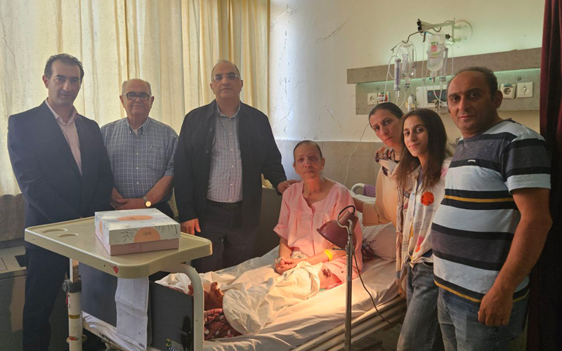 ملاقات از خانواده ارمنی  صدمه دیده در جنگ ۱۲ روزه تحمیلی 